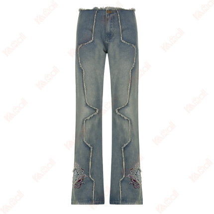 low waist enhancing jeans straight pant